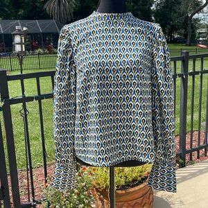 Cupcakes and Cashmere Peacock Feather Print